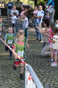 Najmłodsi uczestnicy biegu